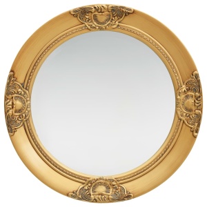 Oglindă de perete in stil baroc, auriu, 50 cm