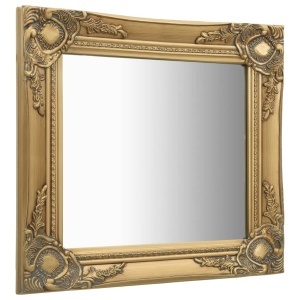 Oglindă de perete in stil baroc, auriu, 50 x 50 cm - Img 2