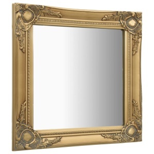 Oglindă de perete in stil baroc, auriu, 60 x 60 cm - Img 2