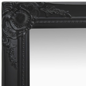 Oglindă de perete in stil baroc, negru, 50 x 60 cm - Img 4