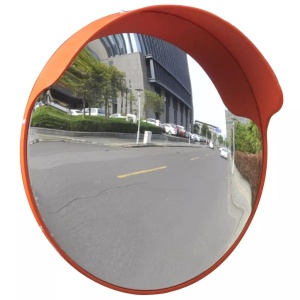 Oglindă de trafic convexă, portocaliu, 45 cm, plastic PC, de exterior - Img 2