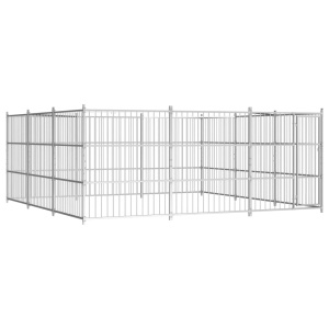 Padoc pentru câini de exterior, 450x450x185 cm