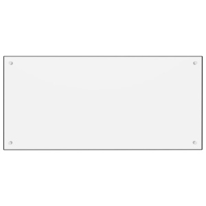 Panou antistropi bucătărie, alb, 100x50 cm, sticlă securizată - Img 3