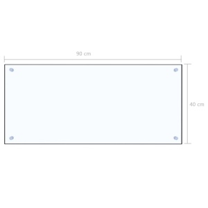 Panou antistropi bucătărie transparent 90x40 cm sticlă securiz. - Img 9