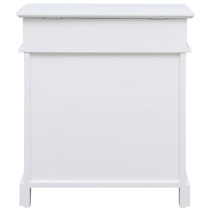 Pantofar, alb, 50 x 28 x 58 cm, lemn de paulownia - Img 4