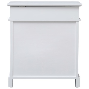 Pantofar, alb, 50 x 28 x 58 cm, lemn de paulownia - Img 8