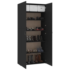 Pantofar, negru, 80 x 35,5 x 180 cm, PAL - Img 4