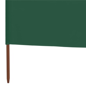 Paravan anti-vânt cu 9 panouri, verde, 1200x120 cm, textil - Img 6