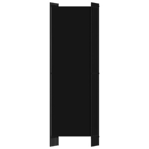 Paravan de cameră cu 6 panouri, negru, 300 x 180 cm - Img 4