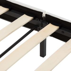 Pat cu saltea cu spumă cu memorie, 180x200 cm, piele ecologică - Img 9