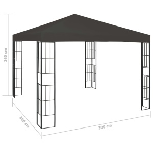 Pavilion, antracit, 3 x 3 m - Img 6