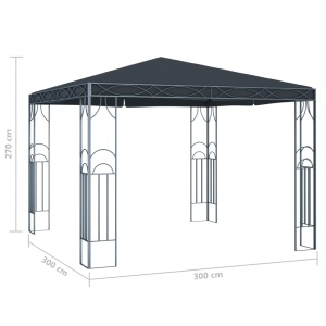 Pavilion, antracit, 300 x 300 cm - Img 4