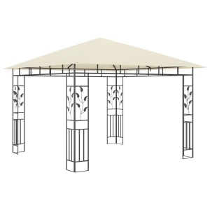 Pavilion cu plasă anti-țânțari, crem, 3x3x2,73 m, 180 g/m² - Img 2