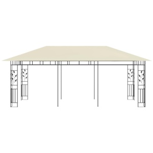 Pavilion cu plasă anti-țânțari, crem, 6 x 3 x 2,73 m - Img 3