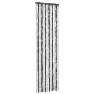 Perdea pentru insecte, gri și alb, 56x185 cm, Chenille - Img 2