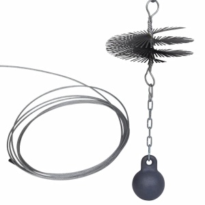 Perie Rotundă pentru Curățat Coșul de Fum Diametru 15 cm - Img 5