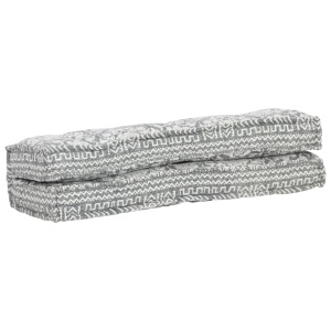 Pernă de canapea din paleți, gri deschis, textil, petice - Img 4