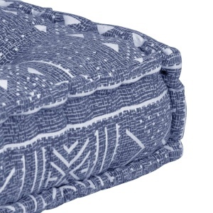 Pernă fotoliu puf, indigo, material textil - Img 3