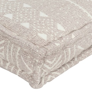 Pernă pentru canapea din paleți, maro deschis, textil, petice - Img 5