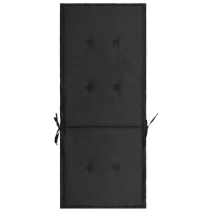 Perne scaun de grădină, 4 buc., negru, 120 x 50 x 3 cm - Img 8