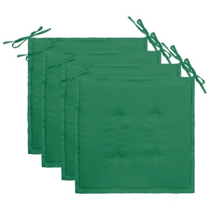 Perne scaun de grădină, 4 buc., verde, 40 x 40 x 3 cm