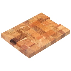 Placă de tocat, 40 x 30 x 3,8 cm, lemn masiv de acacia - Img 11