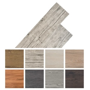 Plăci de pardoseală, stejar decolorat, 5,26 m², 2 mm, PVC - Img 7