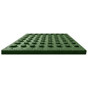 Plăci de protecție la cădere 24 buc, verde, 50x50x3 cm, cauciuc - Img 6