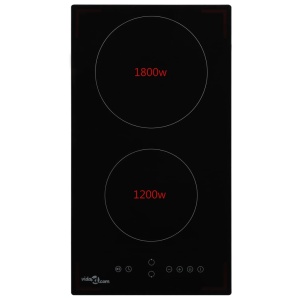 Plită ceramică cu 2 arzătoare, control tactil, 3000 W - Img 2