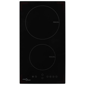 Plită cu inducție cu 2 arzătoare, control tactil, sticlă 3500 W