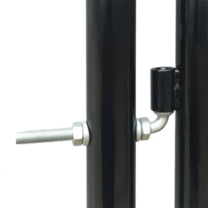 Poartă dublă neagră pentru gard 300 x 200 cm - Img 3