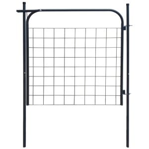 Poartă pentru gard de de gradină 100 x 100 cm antracit