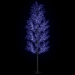 Pom Crăciun, 1200 LED-uri lumină albastră flori de cireș 400 cm - Img 4