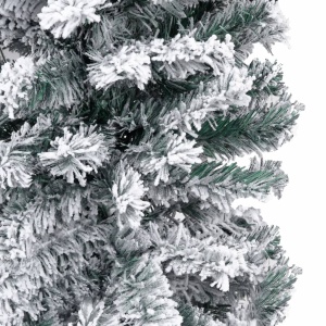 Pom de Crăciun artificial subțire cu zăpadă verde 240 cm PVC - Img 4