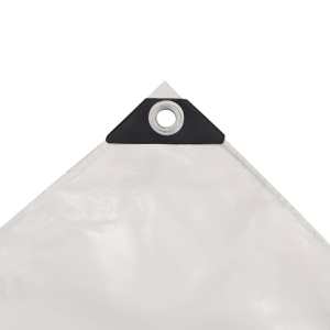 Prelată 650 g/m² 4 x 5 m Alb - Img 4