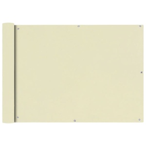 Prelată balcon, material textil oxford, 75 x 400 cm, crem