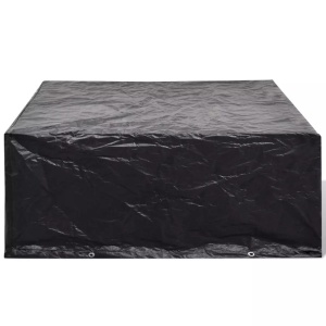 Prelată mobilier exterior din poliratan cu 10 inele 260 x 260 x 90 cm - Img 3