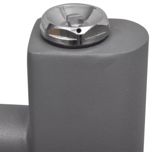 Radiator port-prosop incălzire centrală baie, curbat, 480x480 mm, gri - Img 5