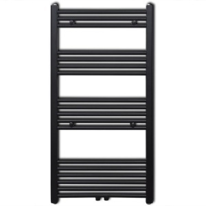 Radiator port-prosop incălzire centrală baie, drept, 600x1160mm, negru - Img 2