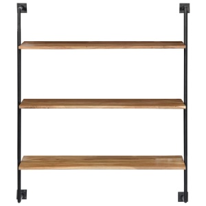 Raft de perete, 94x35x113 cm, lemn masiv de acacia - Img 2