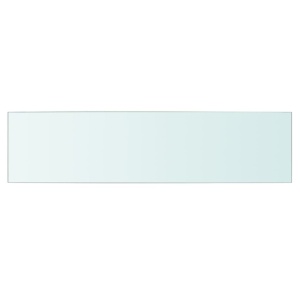 Rafturi, 2 buc., 60 x 15 cm, panouri sticlă transparentă - Img 3