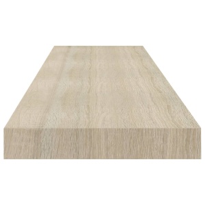 Rafturi de perete suspendate 4 buc. stejar, 90x23,5x3,8 cm, MDF - Img 5