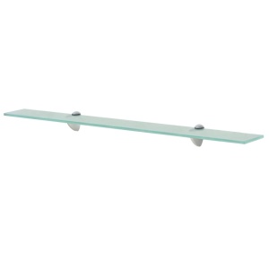 Rafturi suspendate, 2 buc., 80 x 20 cm, sticlă, 8 mm - Img 2