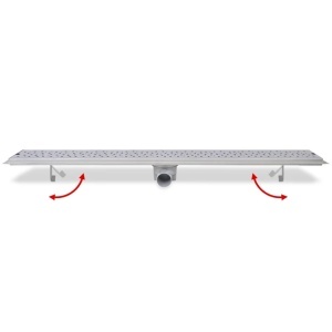 Rigolă duș liniară, model bule, oțel inoxidabil, 1030 x 140 mm - Img 5