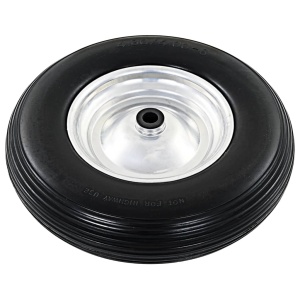 Roată de roabă cu osie, 4.00-8, PU solid, 390 mm - Img 3