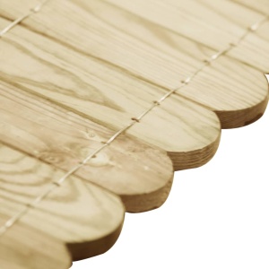 Rolă de bordură, verde, 120 cm, lemn de pin tratat - Img 4
