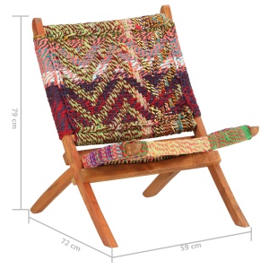Scaun Chindi pliabil, multicolor - Img 7