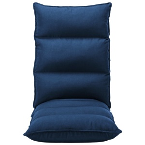 Scaun de podea pliabil, albastru, material textil - Img 2