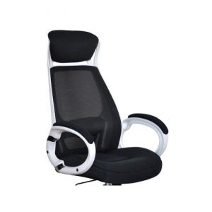 Scaun directorial mesh SL Q409 alb - negru - Img 3