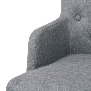 Scaune de bar, 2 buc., gri deschis, material textil - Img 5